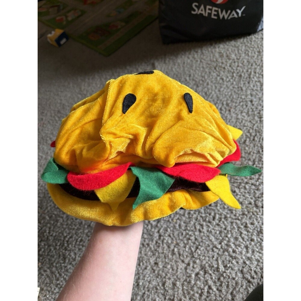 Hamburger Novelty Wacky Hat Cap